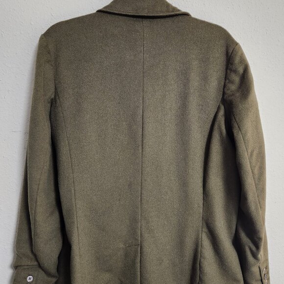 Eddie Bauer Womens Forest Moss Green Pea Coat XL Tall - Picture 5 of 7